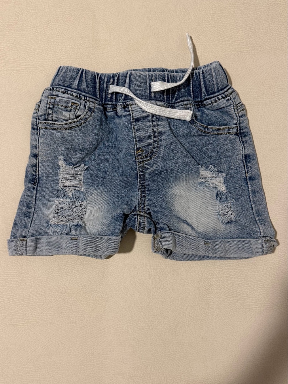 Little Bipsy Distressed Denim Shorts - Blue
